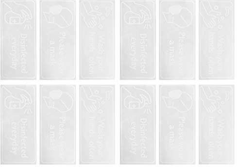 4Set Englische Warnschilder, Warnaufkleber, Sicherheitsschild, Aufkleber, Sicherheitsmarkierung, Wandaufkleber für Supermärkte, Restaurants, Büros, Schaufenster, öffentliche Plätze