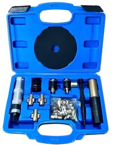 NSGMXT 10pcs Nut Removers Master Locking Wheel Nut Removal Tool Kit w/ 10 Free Blades