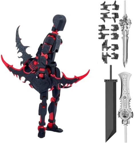Starnearby Titan 13 - Figurine d'Action T13 Robot Mobile Multi-articulations, Assemblage Terminé, Impression 3D, Décoration de Bureau, Cadeau