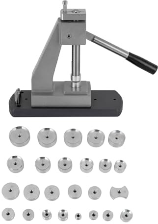 BFDIEEM Watch Case Opener,Watchmaker Tool Watch Press Set Back Case Closer Crystal Glass Fitting+ 25 Dies,G6173 Compression Tool,with 25 Dies Accessories Watchmaker Repair