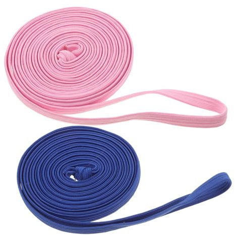 Vaguelly 2stücke Elastische Springseile Für Lange Gummiseile Zufälligen Farben Leicht Tragbar Für Fitness Training Und Freizeitaktivitäten