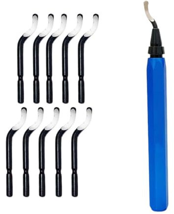 TingHaoO Entgratwerkzeug mit Stahl-Drehgelenken, Hobel, Metall, Harz, PVC, Rohr, Kupferkanten, Sanitär, 3D-Druck, Grat, Entgraten