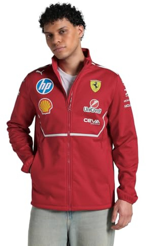 PUMA Scuderia Ferrari F1 2025 Team Softshell-jacka - Röd, Röd, XL