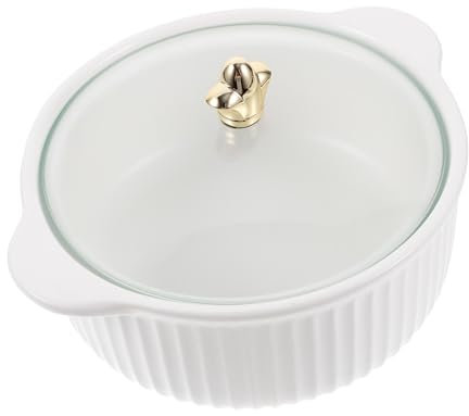 Ipetboom Ciotola da con Manici e Scodella per Noodles Insalate e Design e Facile da per Cucine e Cene Informali