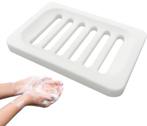 Plato para Barra de jabón para Ducha, Soporte para Barra de jabón de