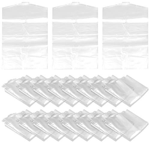 Homoyoyo Copriabiti per Bambini 50 Pezzi Sacchetti Antipolvere Trasparenti in Pe 45x70 Cm Protezione Anti Pieghe per Appendere in Dormitori e Armadi