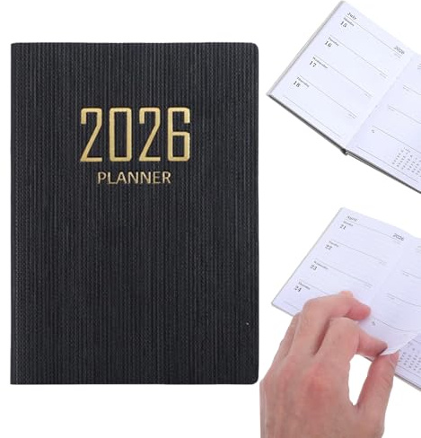 2026 Fickplanerare För Handväska | A7 Tidsplanerings Anteckningsbok | 365 Dagars Engelsk Version Anteckningsbok Planerare,För Schema Mål Budget Anteckningar Arbete Skola Universitetsstudent Vuxna Kvin