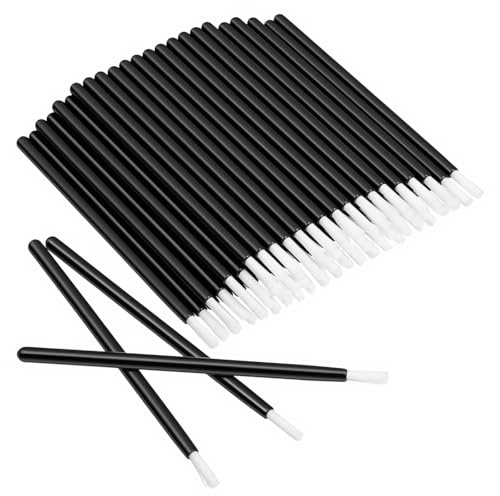 Thinp 100 aplicadores de labios desechables, mini brochas de maquillaje multifuncionales, para lápiz labial, varitas de rímel, aplicadores de maquillaje desechables, brochas de esmalte de uñas para