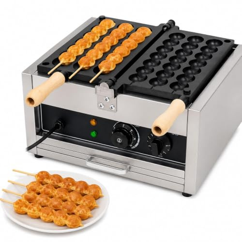 Bubble Waffle Maker - Non-stick och timer med temperaturkontroll