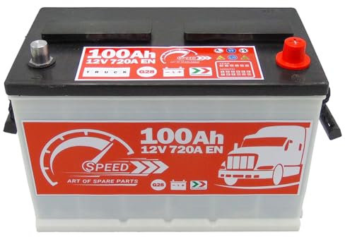 Batterie Truck original Speed by SMC g28100 12 V 100 Ah 720 A en avec pôle positif à droite