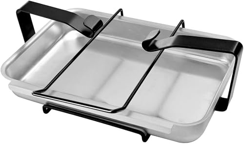onlyfire Aluminium fångstpanna och hållare/fettuppsamling panna dropppanna för Weber gasgrill
