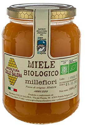 Miele biologico di Millefiori - Italiano non Pastorizzato | Apicoltura Colle Salera … (1 kg)