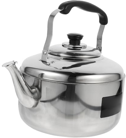 Cabilock Bollitore da 5 Litri Teiera in Acciaio Inox Teiera Manico Ergonomico a Bollitore da Cucina per La Casa