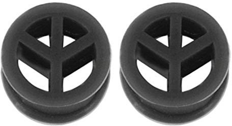 Homeilteds 2ST 6-20mm Herz-Silikon-Ohr Spur Stecker Und Tunnel Flesh Dreieck Weiche Silikon-Ohr-Expander-Sattel Ausgestelltes Plugs (Main Stone Color : 10mm, Metal Color : Style18)