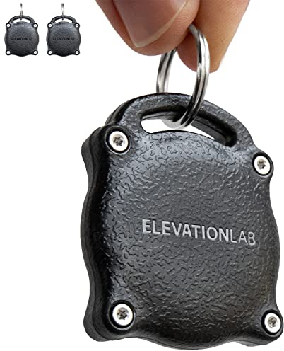 TagVault Schlüsselanhänger für Apple AirTag: Kompaktes Design, wasserdicht und Ultra-langlebig, diskret, Verbundkörper, Edelstahl-Hardware, ideal für Gepäck, Rucksäcke, Geldbörse, (4er-Pack)