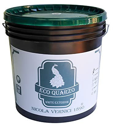 Eco Quarzo Bianco, Uniformante Ecologico con Protezione Durevole, per Interni ed Esterni, a Base di Acqua, Made in Italy - Formato 14 lt