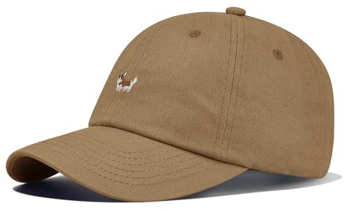 CLAPE Baumwolle Basecap Herren Damen Verstellbare Corgi Baseball Cap