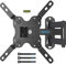 BONTEC TV Wall Bracket for Most 13-42 Inch LED LCD TVs, Tilt, Swivel and 360°Rotation Monitor Wall mount with Max VESA 200x200mm, up to 20kgs, with Safety Screws, Bubble Level, Cable Ties included