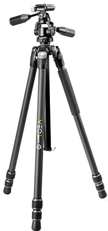 Vanguard Veo 3 263CPS - Treppiede stabile in carbonio con testa a sfera a 3 vie per foto e video
