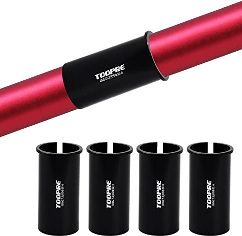 Fahrrad Sattelstütze 27.2-28.6/30.4/30.8/31.6 Rohr Adapter Sattelstütze Reduzierhülse Sattelstützenrohr Unterlegscheibe Distanzhülsen Reduzierhülse Shim Aluminiumlegierung Reduzierhülse für Rennrad