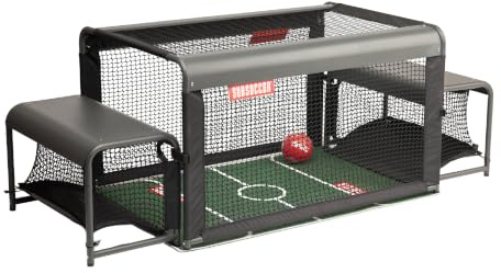 Subsoccer S3 Portable Bench Soccer Game Sturdy Indoor Outdoor Table Soccer Set with Benches and Ball, Easy Assembly Pack and Go Design for Beach, Home, Office or Backyard, Fun for All Ages