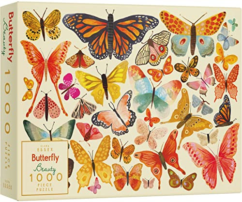 Elena Essex Puzzle 1000 Teile - Butterfly Beauty/Puzzle Erwachsene/Puzzel/Puzzle 1000 / Bunte Schmetterlinge Tierwelt Natur/Größe 70 x 50 cm