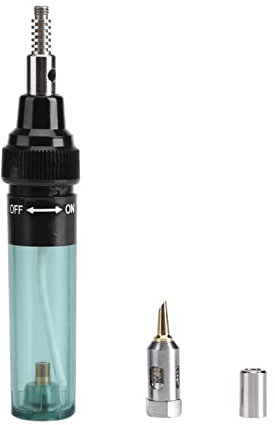 Pwshymi Stylo de Fer à Souder, Stylo de Torche de Fer à Gaz Butane Rechargeable sans Fil Portable pour L'électronique, le Bricolage à la Maison(Transparent)