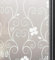 Qualsen P014W Film de confidentialité pour fenêtres en verre dépoli - Motif floral - Film décoratif statique pour fenêtre - 30 x 200 cm