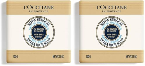 L'OCCITANE – Sheabutter Seife Milch – Frei Von Palmöl – Gesicht Und Körper – 100 G (Packung mit 2)