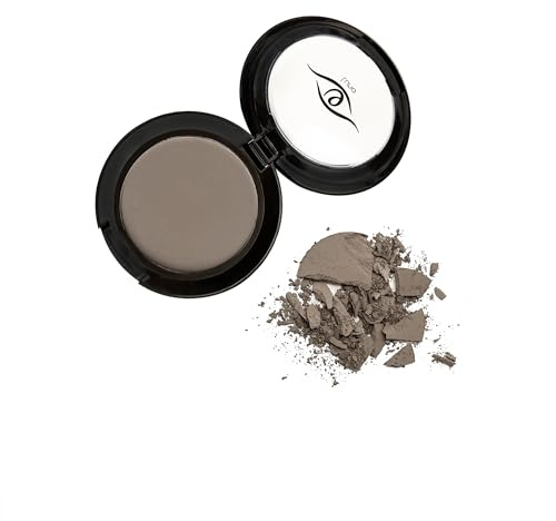Eye Embrace Gray Eyebrow Powder, Hair Powder, Root Cover-Up – Waterproof, Cruelty-Free (Luna light brown-gray)