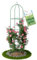 TTL Garden Obelisk - Supporto per rampicanti, misura XL, 195 x 40 cm, colore verde, per piante rampicanti, rose, clematide, in acciaio verniciato a polvere, altezza 40 cm, diametro rancobelisco per