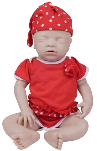 IVITA Full Body Silicone Reborn Baby Doll Soft Newborn Baby Doll Open Mouth Girl (10inch)