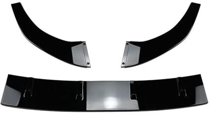 DZSJFGAIS Auto Front Lip Splitter Diffusor Body Kit Für VW Für Golf 7 MK7 GTI R Für Rline 2013-2016 Spoiler Stoßstange Schutzfolie Frontspoiler Lippe(Glänzend schwarz)