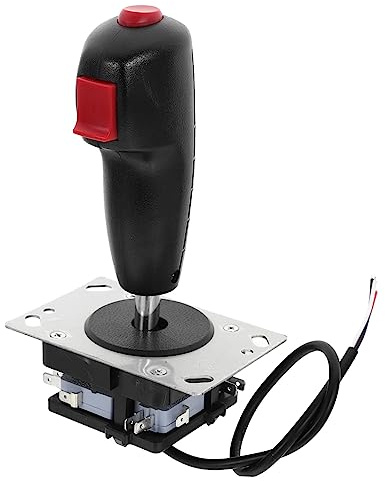 Flightstick Griff als Joystick Zubehör für Gamecontroller mit Vibration | Aluminiumlegierung und Pvc, Einfache Montage für Flugsimulation und Flugspiele, Präzise Steuerung