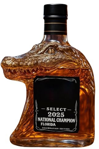 kivrimlarv Glass Bottle Crocodile Beverage Container, Creative Animal Shaped Glass Decanter, Liquor Wine Water Oil Vinegar Storage Bottle for Home Bar, Kitchen, Cocktail Parties, Gifting