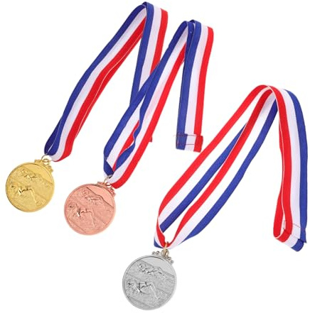 Anneome Sportmedaillen 3 Stück aus Zinklegierung für Kinder und Erwachsene | Schwimmabzeichen Bronze, Freischwimmer Medaille, Schwimm Medaille Silber, Medaillen Schwimmen