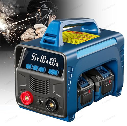 Poste à souder sans fil avec écran LED, MMA ARC 160 A, poste à souder à batterie, onduleur numérique IGBT,2Batteries