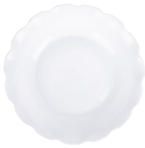 Set 2 Insalatiera Tonda 27,5 cm in Vetro Opalino | Bordo Smerlato