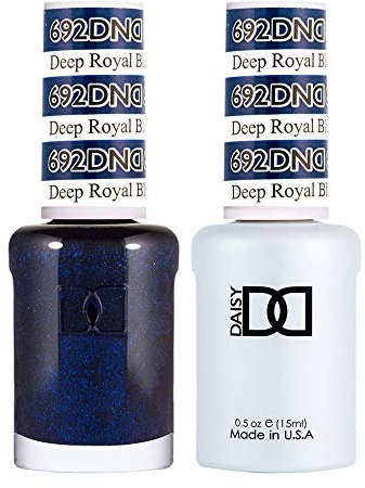 DND Duo Gel & Nail Polish Set - Deep Royal Blue 692-2x15ml