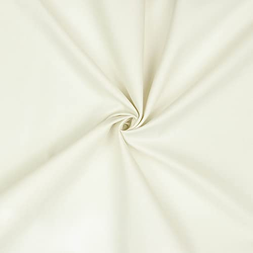 VmG-Store Baumwollstoff Uni 100% Baumwolle Oeko-Tex Meterware ab 50cm über 70 Farben zur Auswahl (05 Ecru, 100 x 148cm)
