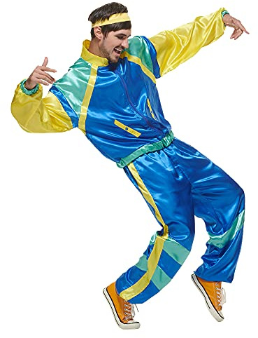 EraSpooky Costume De Sport Rétro Des Années 80 Pour Homme Tenues Amusantes Vêtements de fête