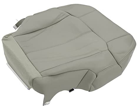 Cubierta del Asiento del Conductor Delantero Cubierta del Asiento del Automóvil Antideslizante Cuero de PU Comodidad Suave Fácil de Limpiar para Automóviles (Gris)