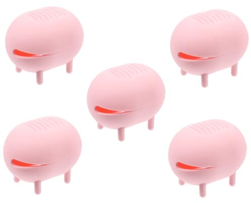 Ipetboom 5pièces Boîte De Rangement Pour Éponge De Beauté Silicone Organisateur Portable Avec Aération Pour Éponge à Maquillage Pour Voyage Et Usage Quotidien Version Améliorée