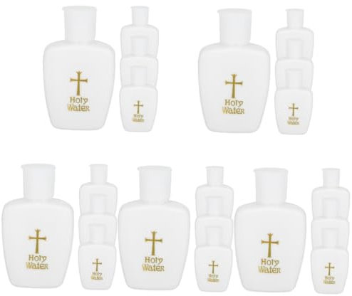 Amosfun 20 Stk Weihwasserflasche Hochzeitsgeschenke Hochzeitsdeko Für Jungen Taufschmuck Für Jungen Taufwasserbehälter Mini-heilige Flaschen Weihwasserbehälter Segen-kit Sport