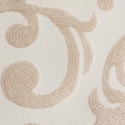 Tessuto Al Metro LORENA Jaquard Damascato Vari Colori Tendaggi Tappezzeria Divani Rivestimento Arredo Cuscino Tende Tovaglie Poltrone H 3.00 CM (Tortora C5, Tagliato al metro)