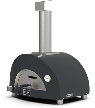 Alfa Forni Moderno 1 Pizza Gas Schiefer Grigio
