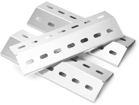 MGiessca 33,5 x 12cm Edelstahl Brennerabdeckung für Enders San Diego 3, Enders San Diego Evo,Brennerabdeckung Heizplatte für Mr.Gardener Vancouver 3，Flammenverteiler Hitzeschild Zubehör,3 Stück