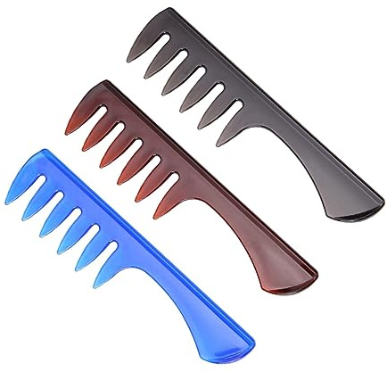 BESTYASH 3 Piezas Peine para Peinar Profesional de Hombre Peine de Laca Cabello Dientes Anchos Horquilla Hogar y Peluquería