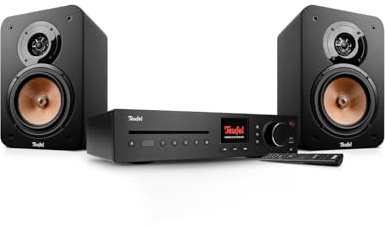 Teufel Ultima 20 KOMBO 3 SE - Chaîne HiFi Stéréo avec Bluetooth et CD, Puissante, LAN, WiFi, Radio Numérique Dab+, USB, Système 3 Voies, Musique, Films, Jeux (Noir)