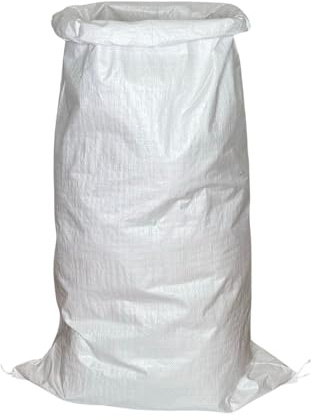 acquaverde | 100 Sacchi in Polipropilene 70x120 cm, Bianchi - Ideali per Raccolta di Olive, Patate e Cereali | Ottimi per Giardinaggio